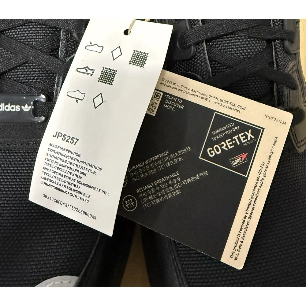 Adidas Originals ZX 8000 GoreTex Golf Shoes Core Black JP5257 Mens Size 10 NEW